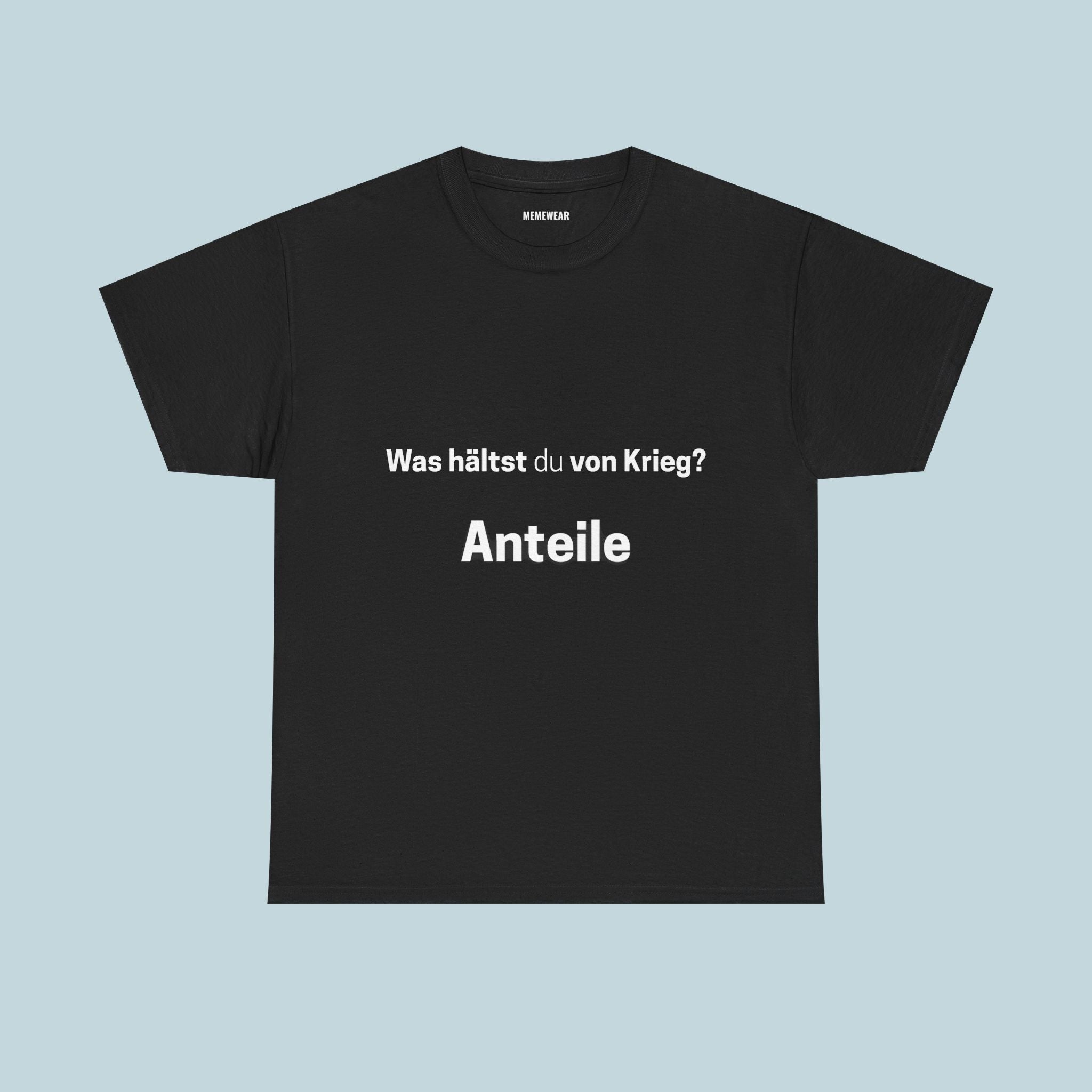 Was hältst du von Krieg? Anteile